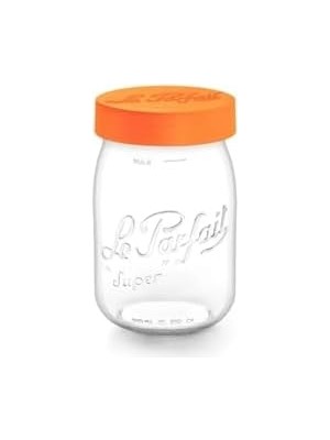 Vera Concept Store Le Parfait Color Vis Turuncu Kapaklı Cam Kavanoz 1l