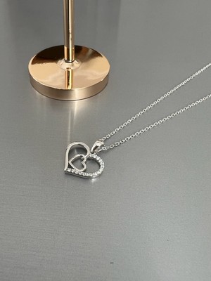 Zeta Jewel Gümüş Kalp Kolye Hediye Kutulu