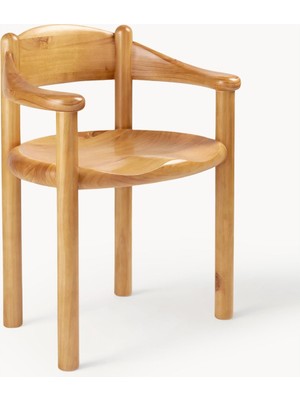 Westwing Daumiller Kolçaklı Çam Sandalye - Ergonomik, Retro Tasarım