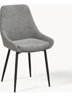 Westwing Sierra Döşemeli Sandalye Seti (2 Adet) – Modern Metal Ayaklı, Fsc® Sertifikalı
