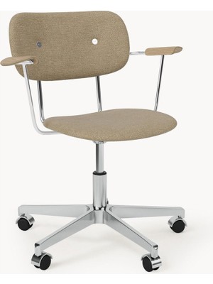 Westwing Co Ahşap Çalışma Sandalyesi – Yüksekliği Ayarlanabilir, Döner & Ergonomik