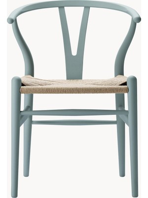 Westwing Hans J. Wegner CH24 Wishbone Sandalye - Siyah, El Örgüsü Oturaklı