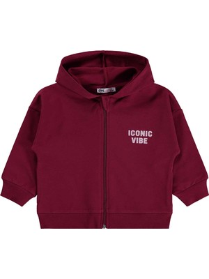 Civil Girls Basic 2-5 Yaş Hırka - Bordo