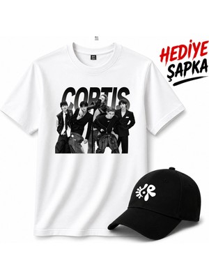 BarsDepo Cortıs Baskılı Tişört, Premıum Kalite Unisex Çocuk / Yetişkin (Şapka Hedıyelı)