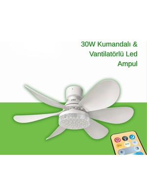 Uzlight 30W Kumandalı ve Vantiratörlü LED