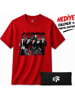 BarsDepo Cortıs Baskılı Tişört, Premıum Kalite Unisex Çocuk / Yetişkin (Kalemlık Hedıyelı)