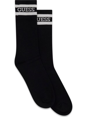 Esranın Dünyası Guess Mesh Kadın Aktif Regular Fit Çorap, Siyah, Tek Ebat