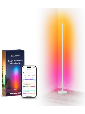 Esranın Dünyası Nanoleaf Matter Akıllı Lambader (Beyaz), Rgbıc LED Lambader, Işık Ayarlı (Dimmable), Müzik Senkronizasyonu, Dinamik Geçişli Sahneler, 1700LM, Uygulama ve Sesle Kontrol (Alexa ve Apple ile Uyumlu)