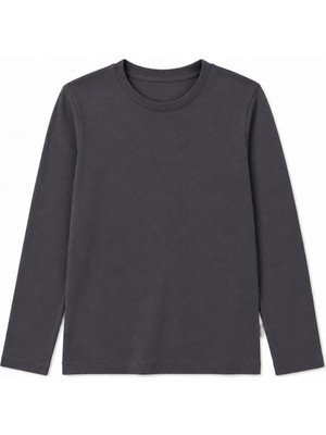 Perendi %100 Pamuklu Kız ve Erkek Unisex Uzun Kollu Basic Tshirt