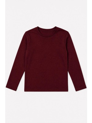 Perendi %100 Pamuklu Kız ve Erkek Unisex Uzun Kollu Basic Tshirt