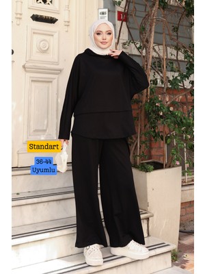 Balenbi Kadın Oversize Kesim Kapüşonlu Salaş Spor Oysh Modal Takım 1236