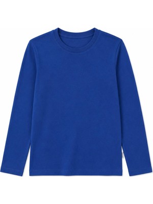 Perendi %100 Pamuklu Kız ve Erkek Unisex Uzun Kollu Basic Tshirt