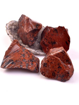 Taş Sandığı Kahverengi Ham Obsidyen Taşı Kütle