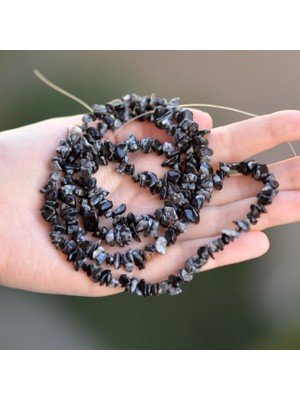Taş Sandığı Obsidyen Taşı Şekilsiz Dizi - Kırık Taş