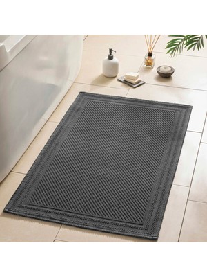 Linens Lisse 60X100 cm Banyo Paspası Antrasit