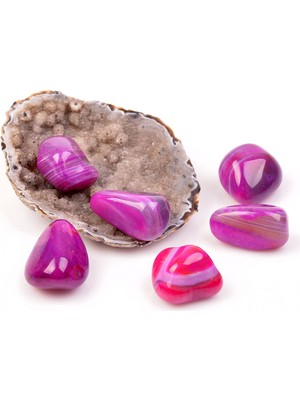 Taş Sandığı Pembe Akik Taşı Kütle
