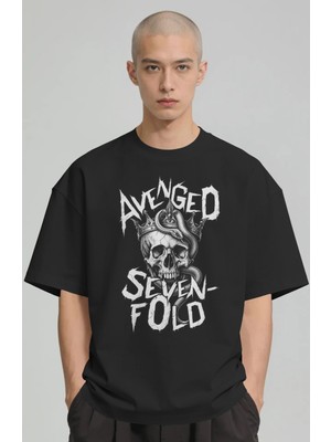 Sevbano Avenged Sevenfold Rock Metal Müzik Grubu Baskılı Unisex Oversize Premium Tişört