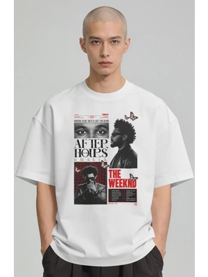 Sevbano The Weeknd After Hours Rapper Şarkıcı Baskılı Unisex Oversize Premium Tişört