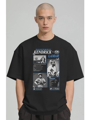 Sevbano Kendrick Lamar Rapper Şarkıcı Baskılı Unisex Oversize Premium Tişört
