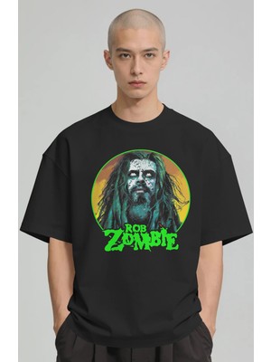Sevbano Rob Zombie Rock Metal Şarkıcı Baskılı Unisex Oversize Premium Tişört