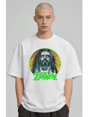 Sevbano Rob Zombie Rock Metal Şarkıcı Baskılı Unisex Oversize Premium Tişört