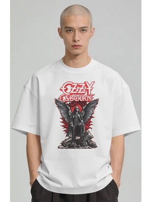 Sevbano Ozzy Osbourne Rock Metal Şarkıcı Baskılı Unisex Oversize Premium Tişört
