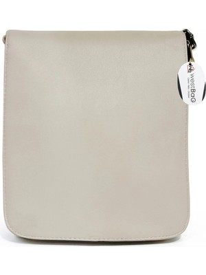 Westbag Hakiki Deri Unisex Çift Fermuarlı Uzun Askılı Omuz ve Çapraz Postacı Çantası Büyük Boy