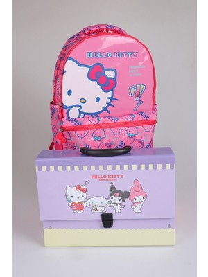 x Dekomus "candy Kitty Collection" Hello Kitty Lisanslı Ortopedik Ilkokul Çantası ve Saplı Çanta Seti