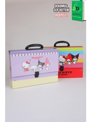 x Dekomus Lisanslı "happy Friends Collection" Hello Kitty Saplı Çanta Tekli