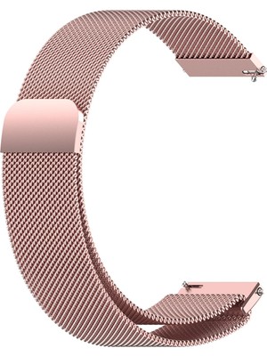 Caseonn Coros Apex Pro Kordon Manyetik Metal Hasır Kayış Rose Pink