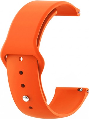 Caseonn Coros Apex 46MM Kordon Esnek Spor Silikon Kayış Turuncu
