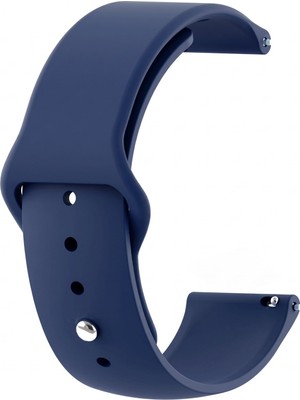 Caseonn Coros Apex 4 (42MM) Kordon Esnek Spor Silikon Kayış Lacivert