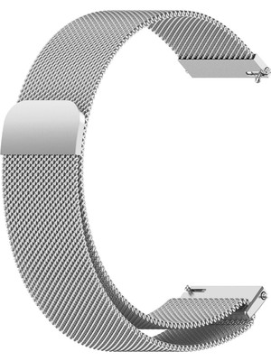 Caseonn Coros Apex 2 Pro Kordon Manyetik Metal Hasır Kayış Gümüş