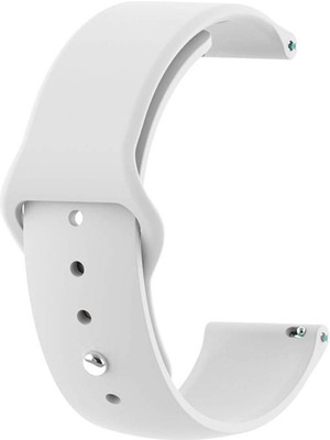 Caseonn Coros Apex 2 Pro Kordon Esnek Spor Silikon Kayış Beyaz