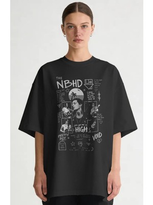 Sevbano The Neighbourhood Rock Metal Müzik Grubu Baskılı Unisex Oversize Premium Tişört