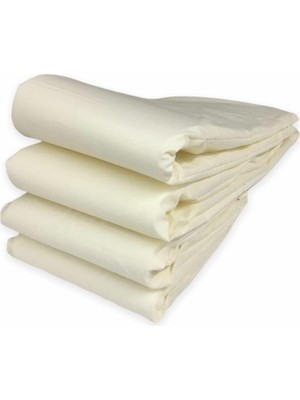 Bebek ÖZEL%100 Pamuklu Montessori Beşik Kenar Koruma, 100X200 Cm, 4 Parça, Ekru Krem