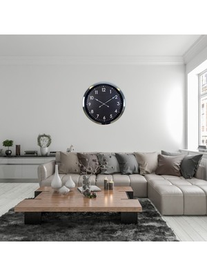 Hsc Bilişim Krom Standart Dekoratif 60 x 60 cm Duvar Saati
