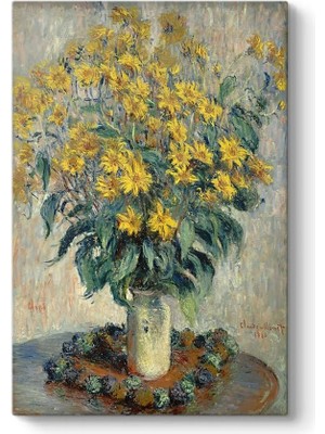 Claude Monet - Kudüs Enginar Çiçekleri Tablosu 30 x 45