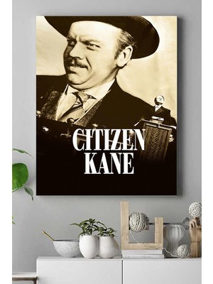 (PSTER15618) Kahverengi Citizen Kane Film Afişi Kanvas Tablo 3 30 x 40