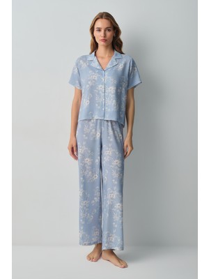 Suwen Rosanna Gömlek Yaka Pijama Takımı