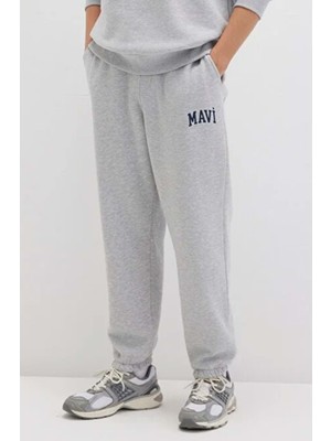 Mavi Mavi Logo Baskılı Gri Eşofman Altı 0010207-80018