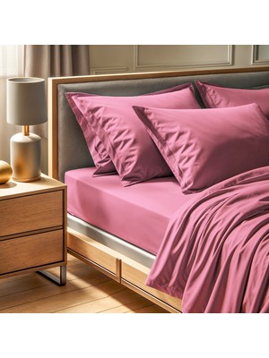 Rani Mobilya Rani Home  Çift Kişilik Çarşaf Gül Kurusu CF-6340