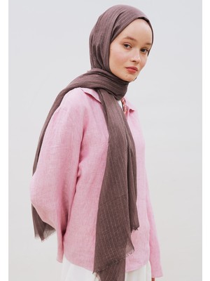 Fresh Scarfs Işıltılı Vual Şal Mürdüm
