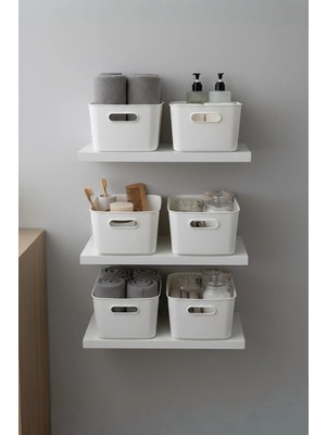 Kitchen Life 6'lı Çok Amaçlı Dolap Içi Düzenleyici Kutu-Buzdolabı,mutfak,banyo Düzenleyici,makyaj Organizeri 4 Lt