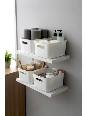 Kitchen Life 4'lü Çok Amaçlı Dolap Içi Düzenleyici Kutu-Buzdolabı,mutfak,banyo Düzenleyici,makyaj Organizeri 4 Lt