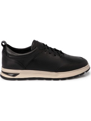 Tergan Siyah Hakiki Deri Erkek Sneaker - E25S1AY57488-A23