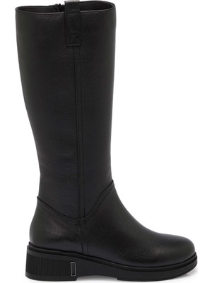 Tergan Siyah Hakiki Deri Kadın Çizme - K25K1CM68211-A23