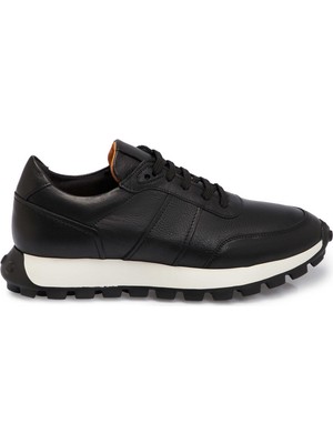Tergan Siyah Hakiki Deri Erkek Sneaker - E25S1AY57431-A23