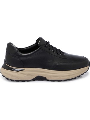 Tergan Siyah Hakiki Deri Erkek Sneaker - E25S1AY57491-A23