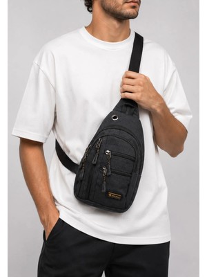 Westbag Unisex Kanvas Omuz Çantası Çapraz Askılı Göğüs Çantası Büyük Boy
